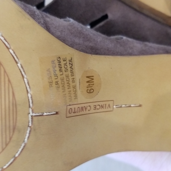 Vince Camuto Tressa Perforated Lace Up Sandal 6.5M - Picture 10 of 10